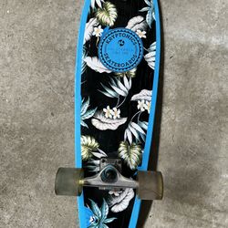 Vintage Skateboard deck Kryptonics 62mm wheels trucks - flowers