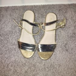 gold girls heels