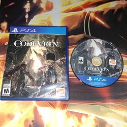 PS4 CODEVEIN...VERY GOOD CONDITION WITH NO SCRATCHES...ADULT OWNED AND KEPT IN A SMOKE FREE HOME...$20...