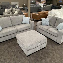 Grey Sofa Couch Set