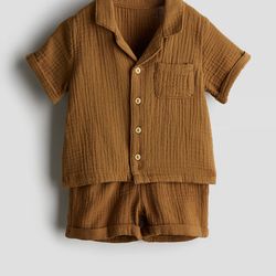 H&M toddler 2-PIECE COTTON MUSLIN SET 3T