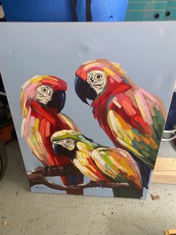 Art canvas painting  tropical