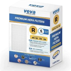 VEVA HEPA Filter Replacement 6 Pack
