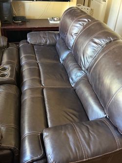 Leather couches