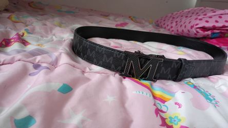 Black M logo belt 43 inch