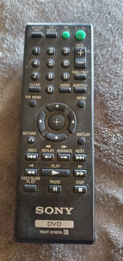 Sony DVD Player Remote Controller