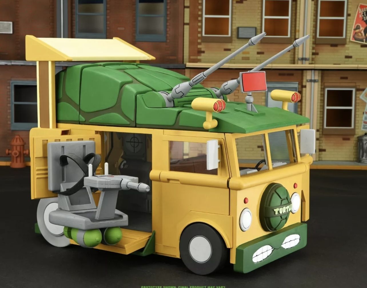 NECA 2023 Teenage Mutant Ninja Turtles Cartoon Turtle Van Brand New In Box
