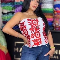 Beautiful Méxican Embroidered Corset