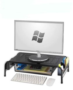 2-pack - Computer laptop stand with organizer for office supplies - 2 pack