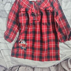 Minnie Plaid Nightgown  4T