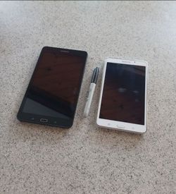 2 Samsung tablets both for $50. Both work perfectly fine.