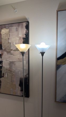 2 6-foot floor lamps (BULBS NOT INCLUDED)