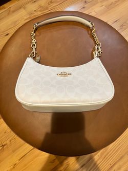 Coach Signature Shoulder Bag with Chain Strap
