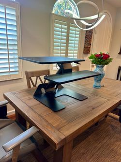 Scandinavian Designs Adjustable Standing Desk Converter – Heavy Duty Black