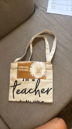 Canvas Tote Bag Teacher Superpower