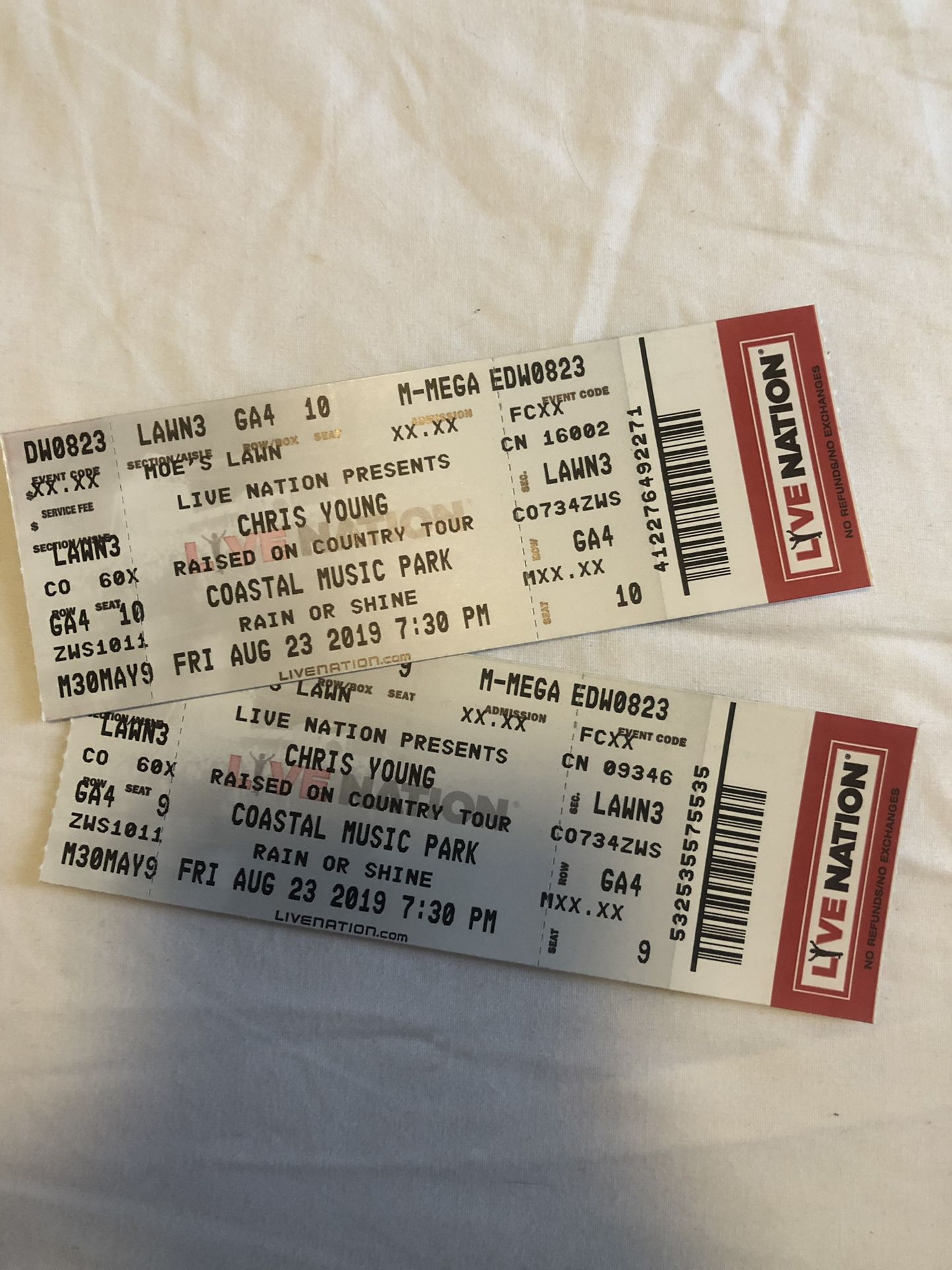 (2) Chris Young Tickets
