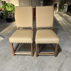 Pair Of Matching Wooden Side Chairs