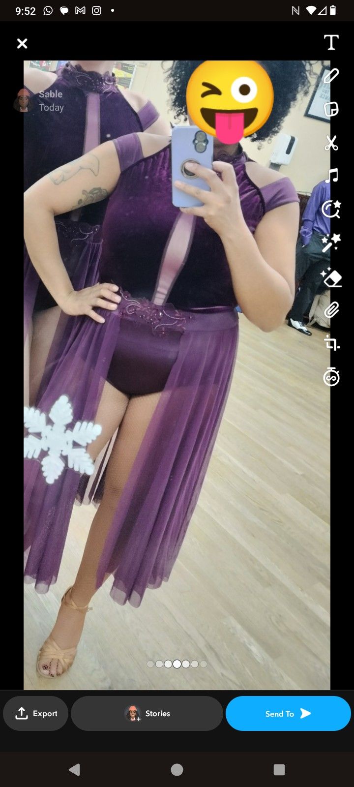 Purple Dance Dress