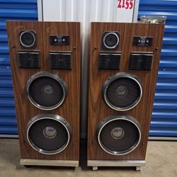 Vintage PILOT Floor Speakers ,Working