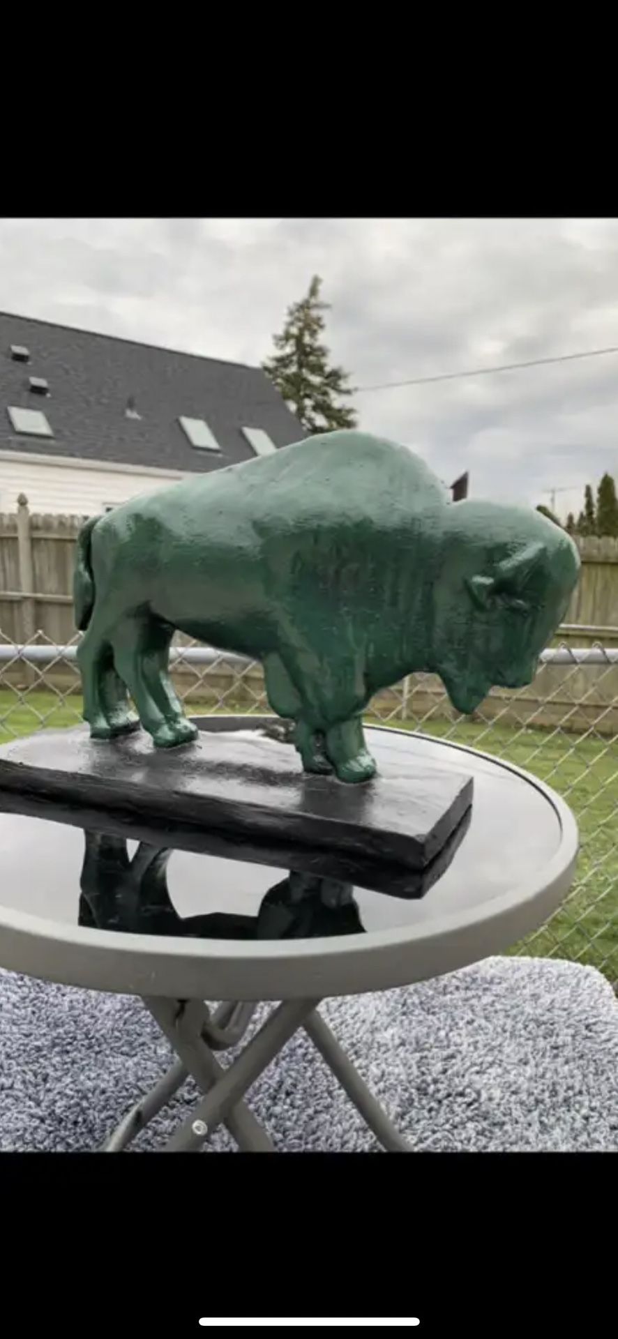 The Old Irish Buffalo Statue