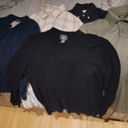 Men's Small Button Ups And Sweatshirts 