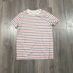 Hanna Andersson Fourth Of July Red, White, and Blue Striped  T-Shirt. Size 10 (140). 