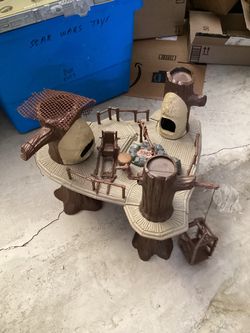 Vtg Star Wars Ewok Village Action Playset Complete 1983 Kenner
