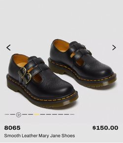 8065 Smooth Leather Mary Jane Shoes