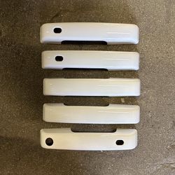 LA Zona Auto Parts 2021 to 2024 Ford Bronco White Door Handle Covers Cubierto tapas Blancas agarraderas