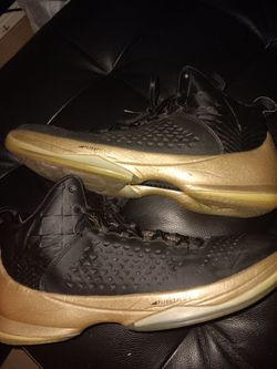 Jordan Flight Plate Basketball Sneakers Black & Gold