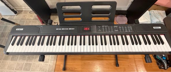 88-Key Digital Piano Keyboard with Stand