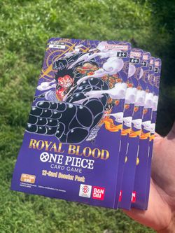 One Piece TCG OP-10 Royal Blood Sleeved Booster Pack English New Sealed LOT OF 9