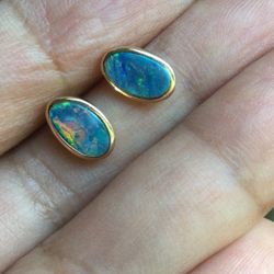 14k Blues-Green Opal