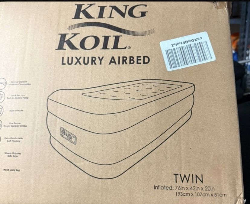 Mattress Twin Size KING KOIL ‘ Comes With Original Box