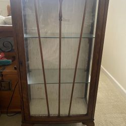 Vintage Tiger Oak Display Shelf