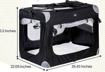 portable pet crate XL used