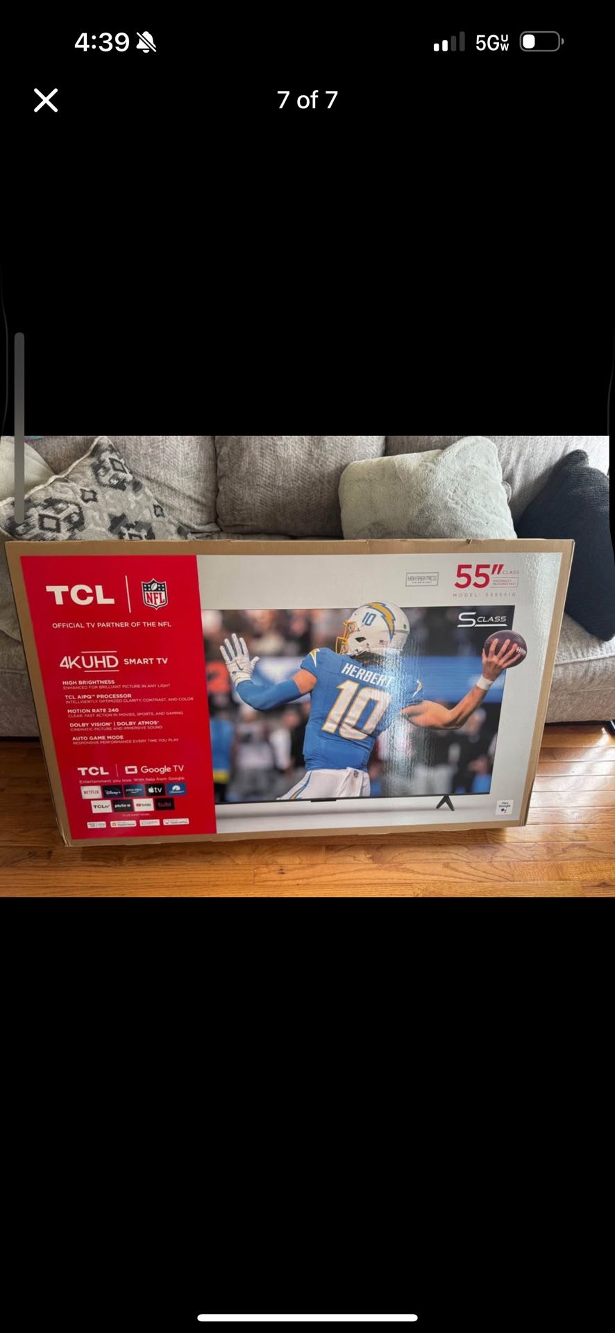 TCL 55 inch HD Smart Tv