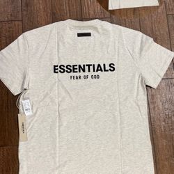 Essentials Tee Light Oatmeal Sizes M & XL