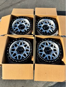 Brand New 17” KMC GRS “549” Machined Off-Road Wheels 6x135 Ford 17x8.5 0 Offset