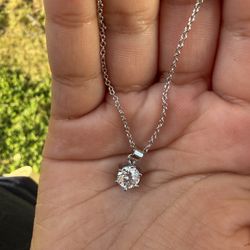 ✨ GRA Certified Moissanite Solitaire Necklace ✨