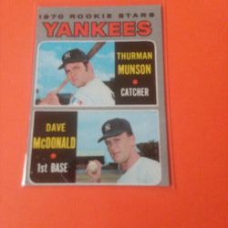 1970 Rookie Stars  Yankees 