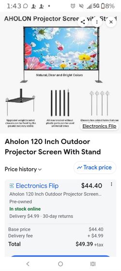 AHLOLON LARGE PROJECTOR SCREEN
