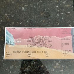 Premium parking Pass - Dave Matthews Band Concert 8/26 