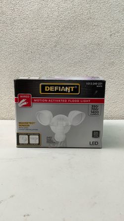 Defiant Motion-Activated LED Flood Light White