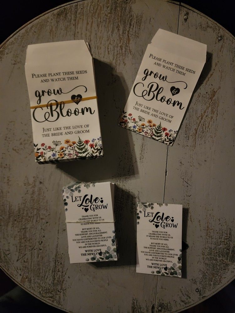 Wedding Favor Bag & Thank You Cards