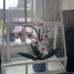 Lego white Orchid plant