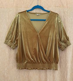 Madewell Golden woman’s Blouse Size Large