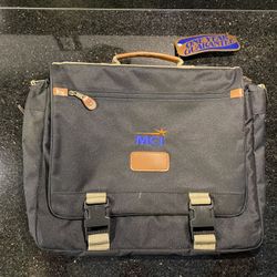 Vintage Nostalgia Black Canvas Messenger Bag Satchel