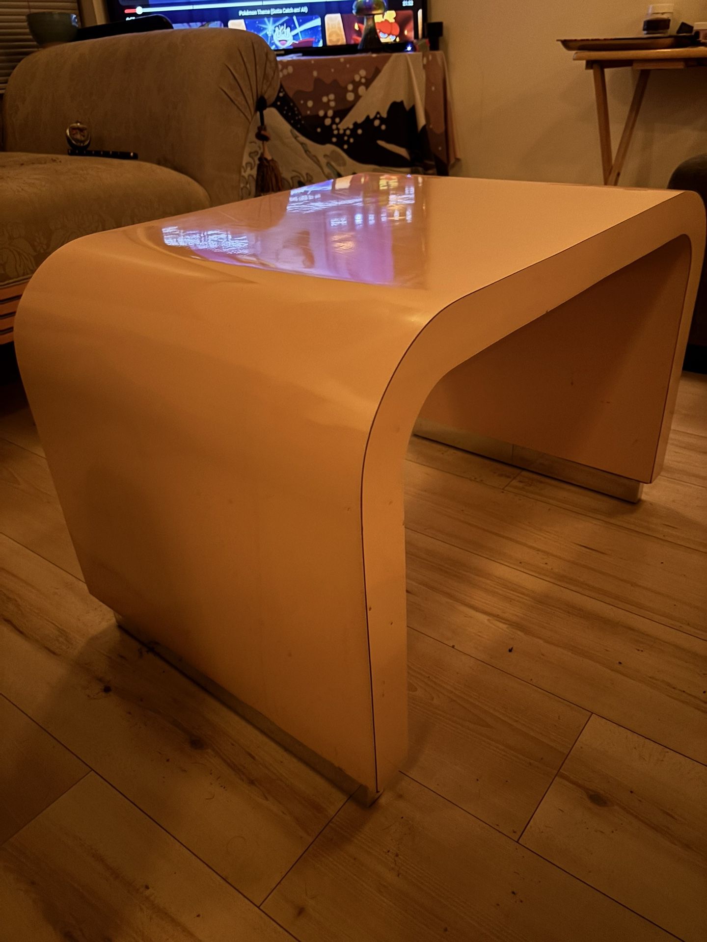 Pink Acrylic Coffee/ Side Table 