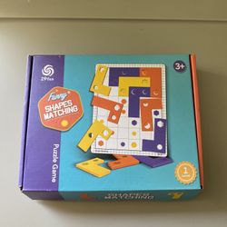 Shapes Matching Puzzle Game, Montessori Toy, Learning Toy, Brand New